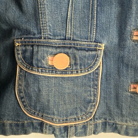Venezia Blue Denim Jacket with Pink Buttons Vintage 90’s - Picture 5 of 14